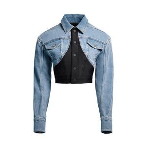 Mugler x H&M Cropped Denim Jacket